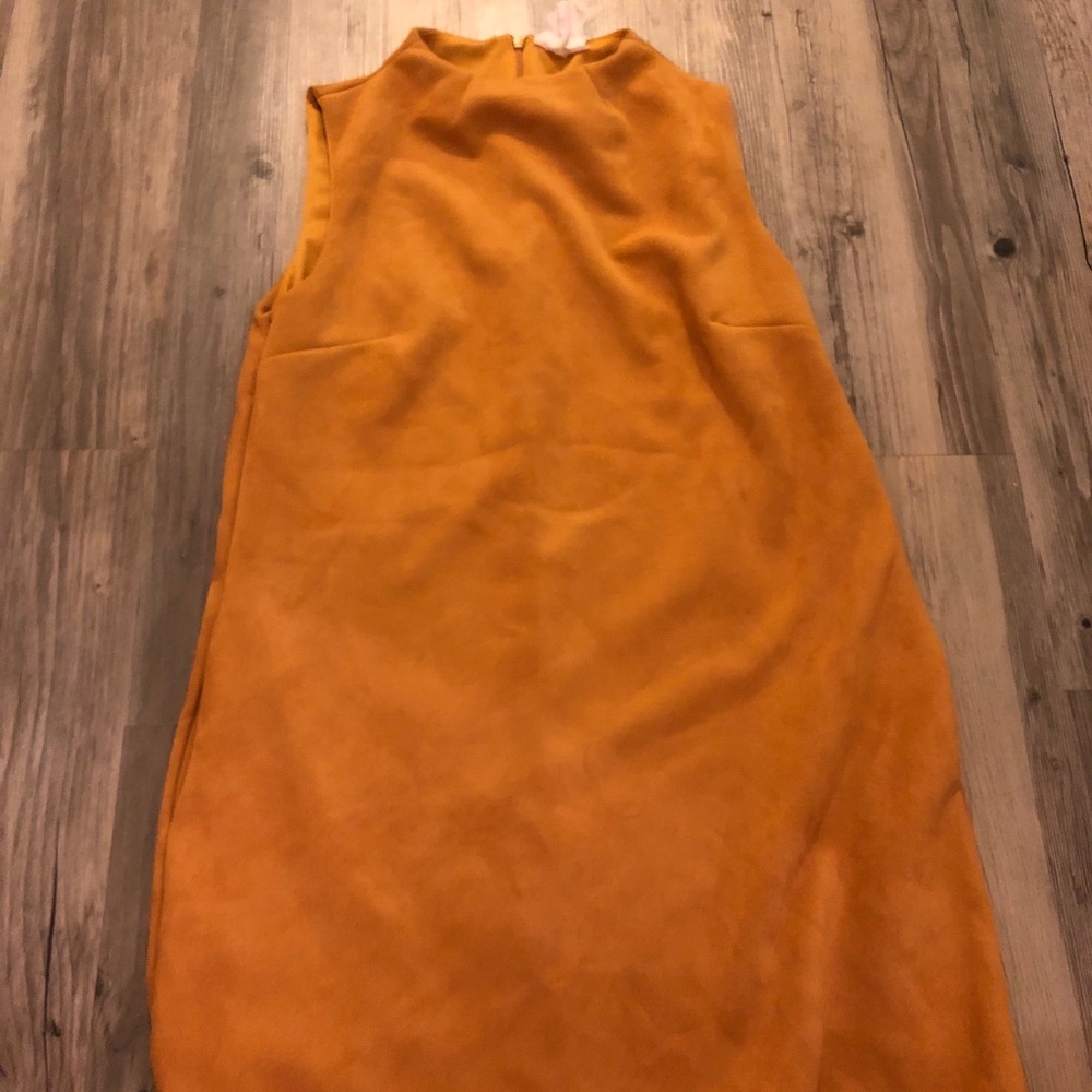 Suede Short Dress